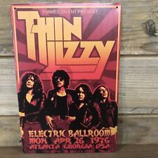 Thin Lizzy 76 Tour Electric Ballroom Atlanta Reprod Metal sign 8