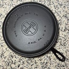 RESTORED* VINTAGE GRISWOLD LARGE LOGO #9 CAST IRON ROUND GRIDDLE  P/n 609 ERIE picture