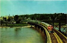 Vintage Postcard- SUPER CHIEF, CHICAGO, SANTE FE BRIDGE, MISSISSIPPI RIVIVER, FO picture