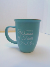 Abbey Gift Woman of Faith Mug 2 Timothy 2:22 verse You Are a woman of Faith mug picture