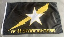 USN US NAVY VF-33 Starfighters  3x5 ft Single-Sided Flag Banner picture