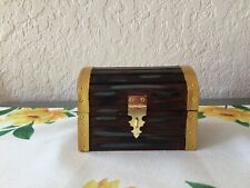 Treasure Chest Treasures Box Rustic Box Wooden Box with latch Pirate Chest picture