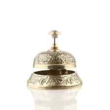 Vintage Embossed Table Desk Shiny Finish Bell Reception Hotel Bell Ornate Hotel picture