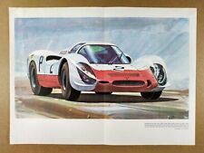 1968 Porsche 910 centerfold poster picture
