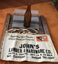 Mt. Mount Clemens MI (2) - Brewing Co Beer Bottle & Lumber Hardware Nail Apron picture