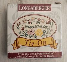 Longaberger Happy Birthday Tie-On Basket Accessory #31488 picture