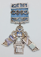 1984 Sterling Silver Masonic PM Gilbert M. Alexander Medal Moosic Lodge 664 picture