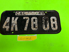Vintage 1945 California License Plate 4k 78 08 picture