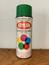 Vintage Krylon John Deere/Moss Green Borden Spray Paint Can, paper label picture
