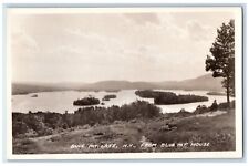 c1910's View Of Blue Mt. Lake NY, From Blue Mt. House Posted RPPC Photo Postcard picture