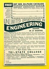 1953 TRI-STATE COLLEGE, Opportunities In Engineering Vintage Print Ad SV1. picture