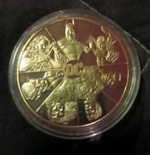 Dc Justice League Gold Plated Coins 6 of the 7 coins picture