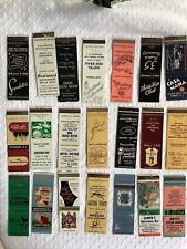 Vintage matchbook covers circa 1950s - 1960s - NJ Restaurants & Hotels Lot Of 21 picture