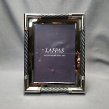 Vintage Plata Lappas Rustic Twisted Cable Silver Plated 5x7 Photo Picture Frame picture