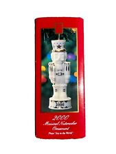 Vintage 2000 Musical Nutcracker Christmas Ornament Madison Avenue Velvet Box picture