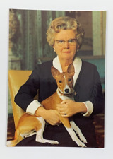 Princess Juliana of the Netherlands with Basenji Sara Postcard Queen 1948-1980 picture