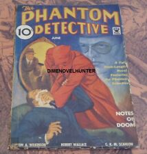 THE PHANTOM DETECTIVE JUNE 1935 HOODED TERROR COVER PULP ROBERT WALLACE picture