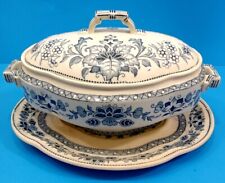 Antique Ironstone Soup Tureen with Under Plate Wedgwood Mandarin Pattern picture
