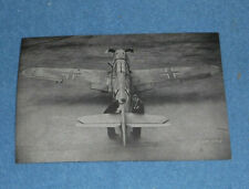 Vintage Photo Print Messerschmitt Bf Me 109 F WWII German Aircraft On Ground picture