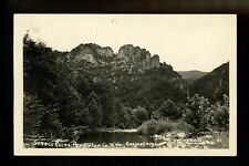 Real photo postcard RPPC West Virginia WV Pendleton Seneca Rocks Vintage picture
