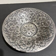 Decorative Metal Textured Flower Hammered Bowl Dish Vintage Grammes ~11