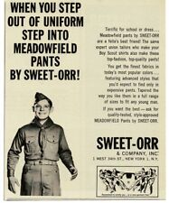 1965 SWEET-ORR Meadowfield pants Boy Scouts Of America Vintage Print Ad picture