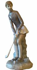 Lladro Lady Golfer Figurine, #4851 RARE VINTAGE, Glossy Finish, Mint picture