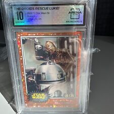 2022 Topps Sapphire Star Wars The Droids Try To Rescue Luke #87  /25 Grade 10 💎 picture