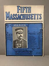 5th Massachusetts Volunteer Militia March Sheet Music Spanish American War picture