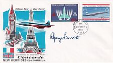 1968 New Hebrides Concorde FDC, Signed by R Granger Barrett Stamp Artist, picture