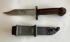 Vintage Russian Communist Wire Cutter Bayonet And Scabbard Knife picture