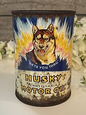 Full Antique Motor Oil Can Husky Western Oil and Fuel Company Pure Pennsylvania picture