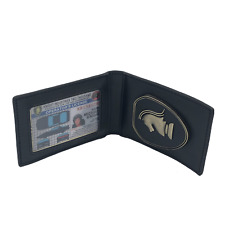 Knight Rider badge in leather wallet with KITT Operator License on Metal Card (c picture