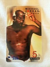 Michael Jordan World Com phone card 5 minutes - Rare Shaving Head picture