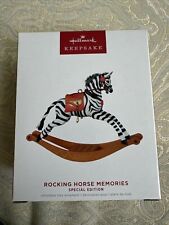 Hallmark Keepsake Ornament ~ Special Edition ~ Rocking Horse Memories Zebra 2022 picture