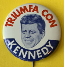1960 John F Kennedy Vintage US Political button pin Campaign badge Presidential picture