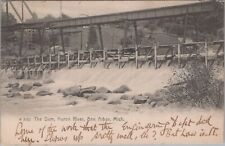 The Dam, Huron River, Ann Arbor Michigan 1906 Postcard picture