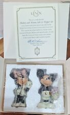 Lenox Mickey & Minnie S & P Holding a Bouqet of Flowers NEW IN LENOX BOX picture