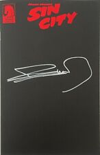 FRANK MILLER'S SIN CITY BLACK BLANK COVER Signed by Frank Miller w/COA picture