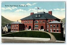 c1910's Berlin High School Building Exterior Berlin New Hampshire NH Postcard picture