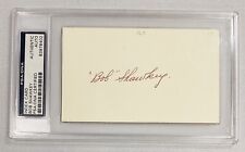 Bob Shawkey - Signed / Autographed 3x5 -Slabbed PSA/DNA - 1927 Yankees - 3X WSC picture