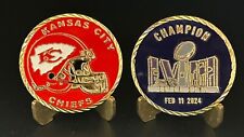 NFL KANSAS CITY CHIEFS 2024 SUPER BOWL SPORT COLLECTIBLE CHALLENGE COIN NEW picture