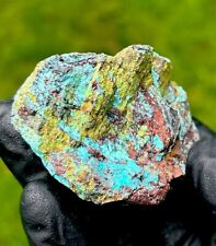 SHATTUCKITE, Chrysocolla, & Duftite Rough Crystal Mineral - Kaokoveld, NAMIBIA picture