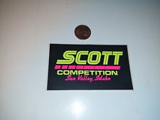 SMALL VINTAGE SCOTT COMPETITION  Sticker / Decal ORIGINAL racing  OLD STOCK picture