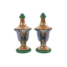 Vintage Lusterware Hand Painted Salt and Pepper Shaker Set Made in Japan picture
