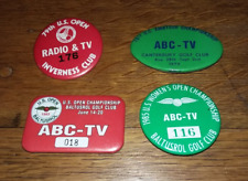 Lot of (4) 1970's-90's TV Media badges Golf - U.S. Open,  Amateur & Women's LOOK picture