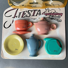 Genuine Fiesta Refrigerator Magnets Coffee Pot Teapot Pitcher Plate Cup picture