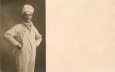 Postcard RPPC C-1910 Man work uniform Chef occupation 23-6315 picture