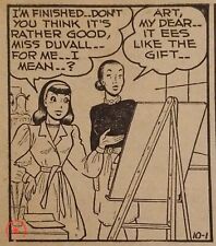 1946 CANDY Daily Comic Strip High School Art Class Talentless Student Oct 1 picture