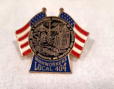 Vintage International Iron Workers Union Pin LOCAL 404 Philadelphia PA USA picture